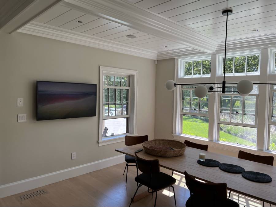 Invisible speakers installation