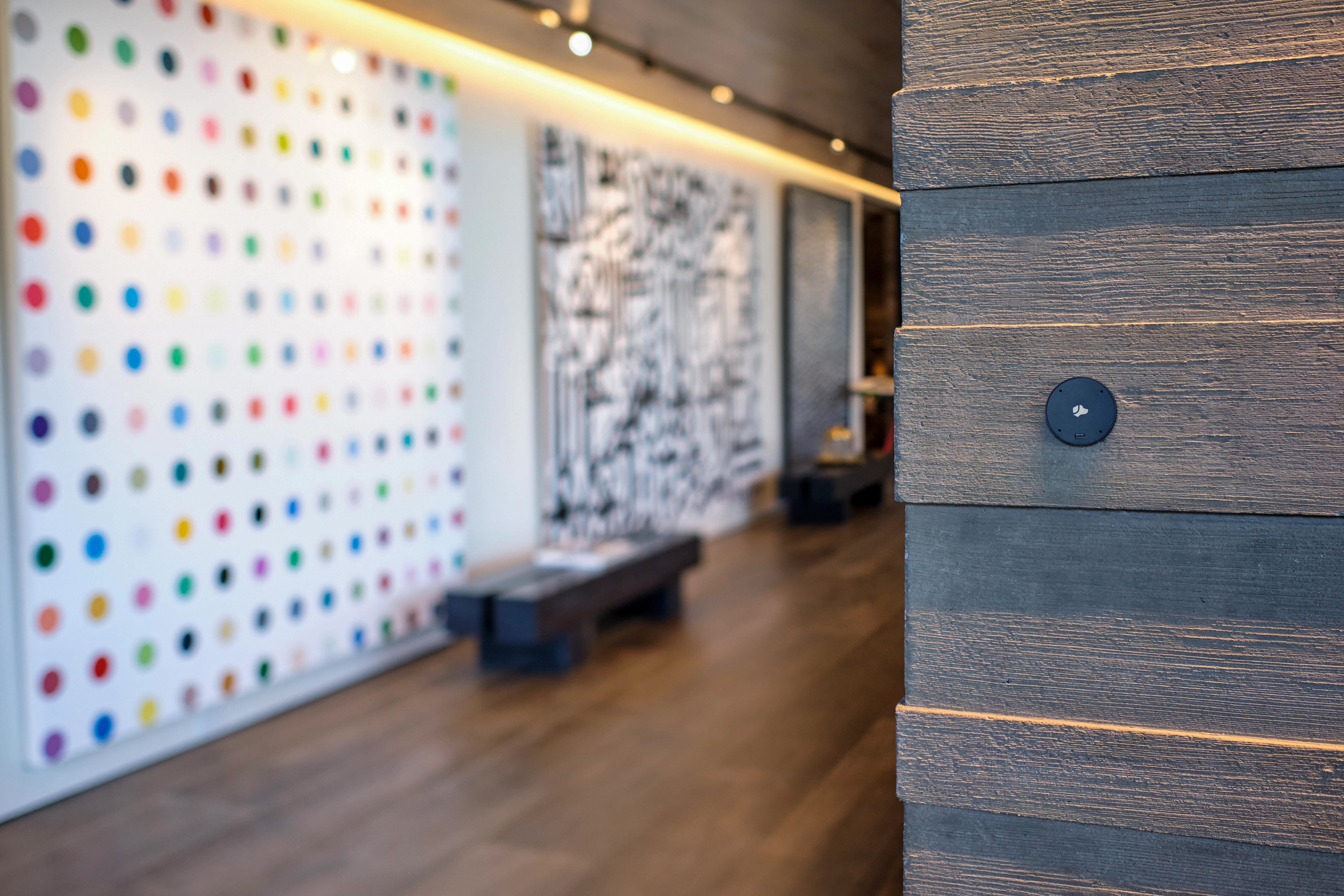 Modern luxury living room with smart home design