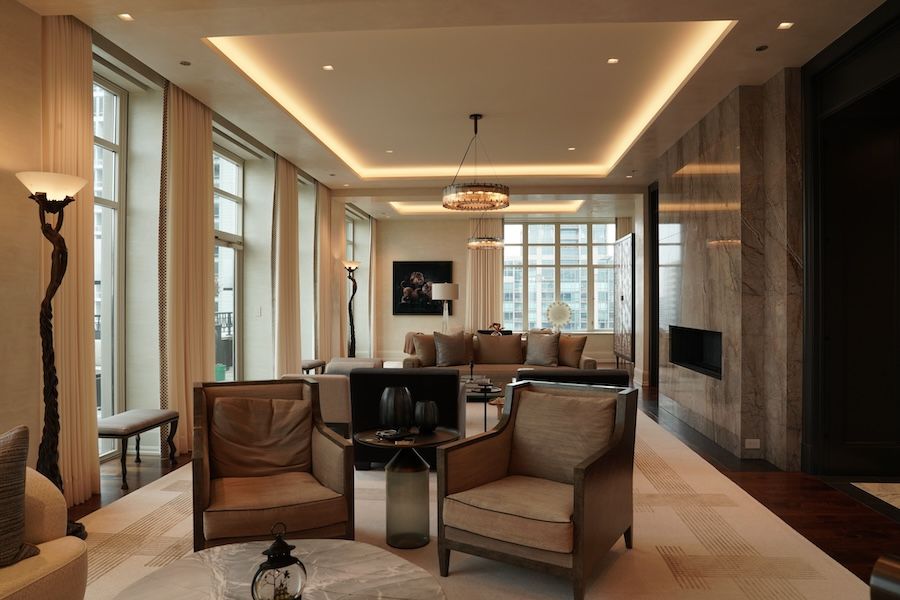 Luxury living room with invisible Sonance audio