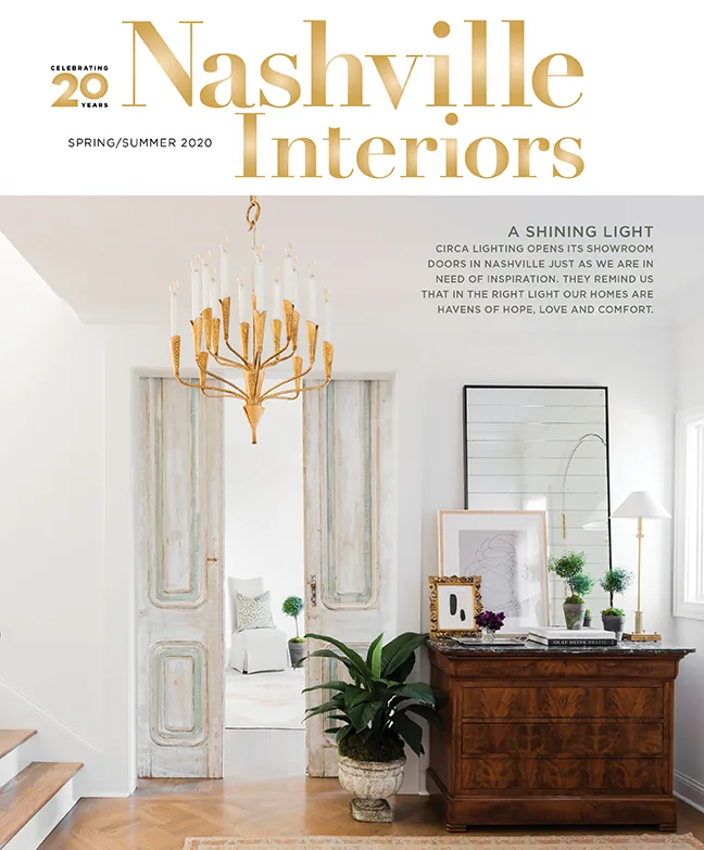Nashville Interiors magazine Spring/Summer 2020 cover
