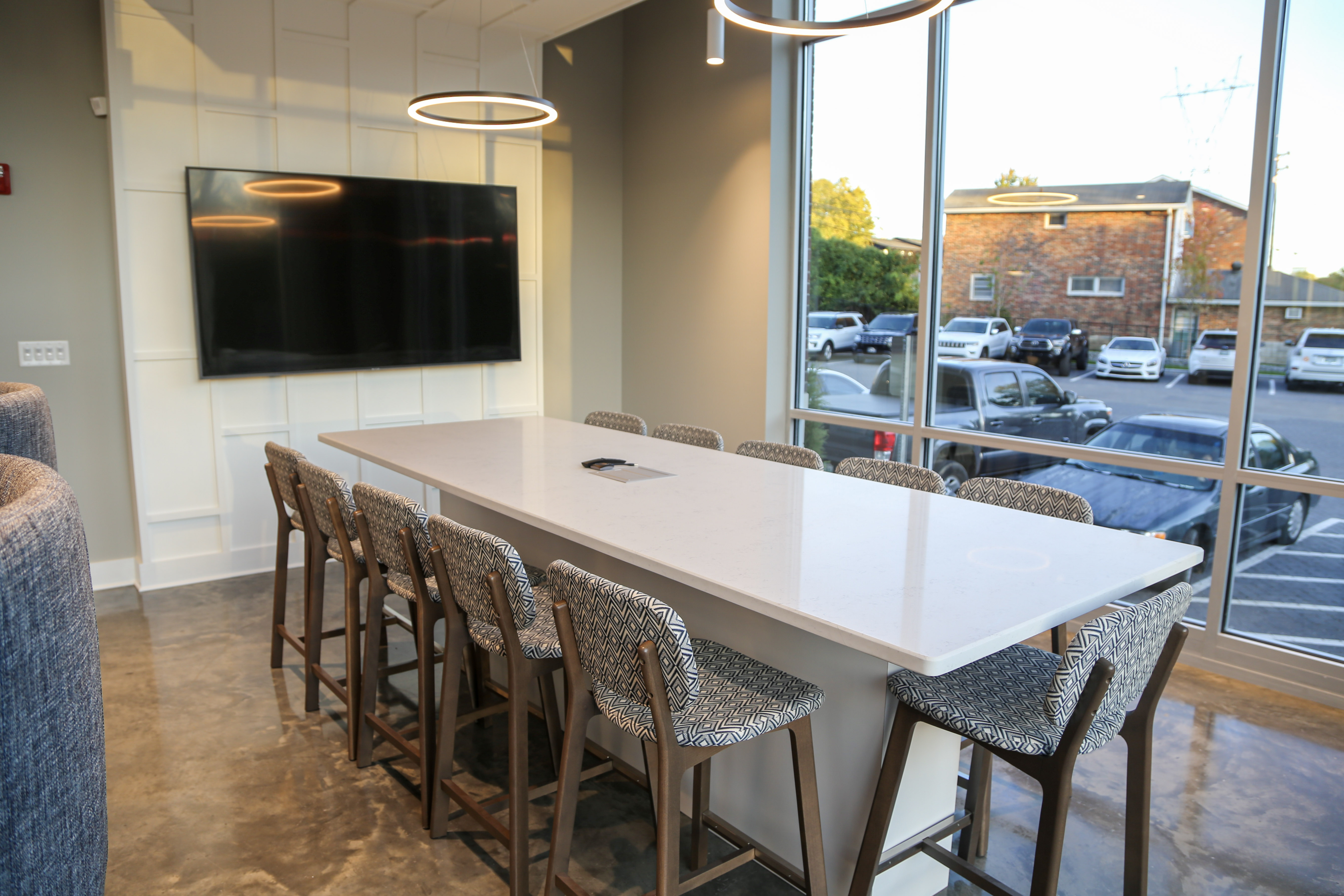 Minimalist media wall