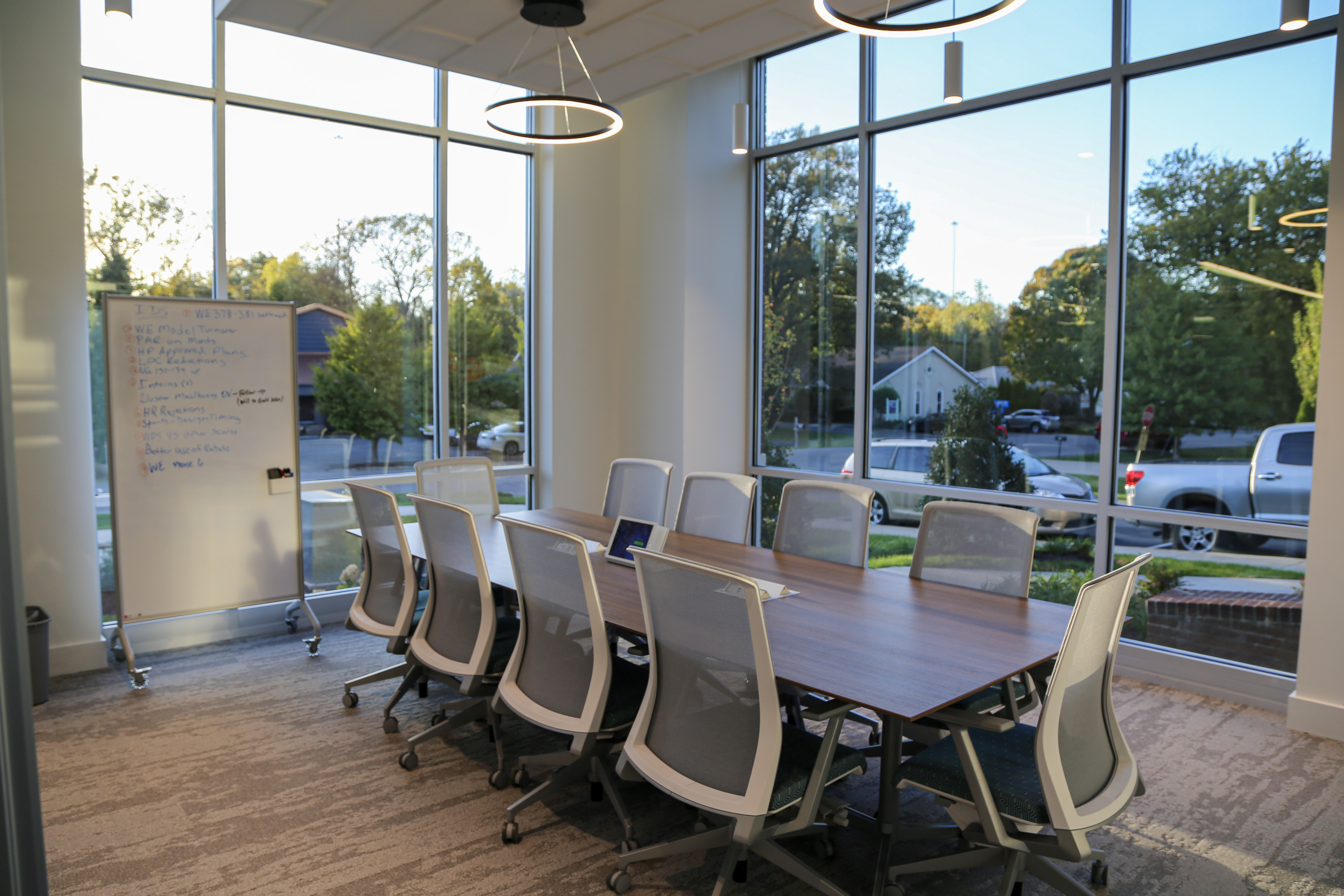 Mounted Samsung TV and soundbar