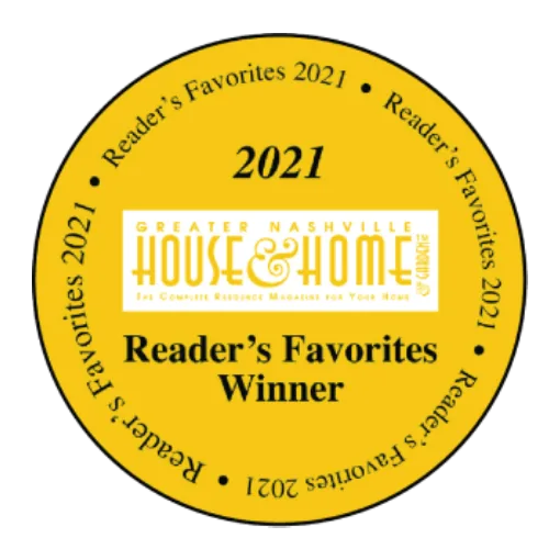 Greater Nashville House & Home Reader's Favorites Winner 2021