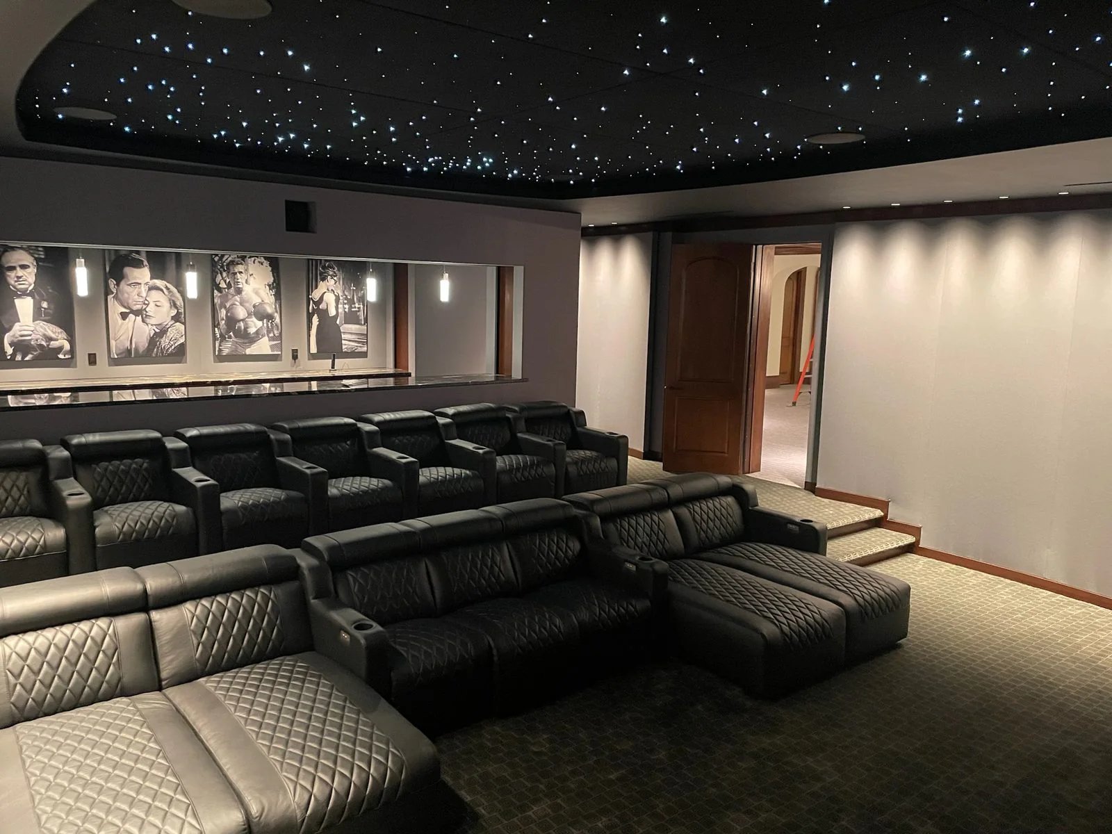 A dedicated home theater built by PAVE