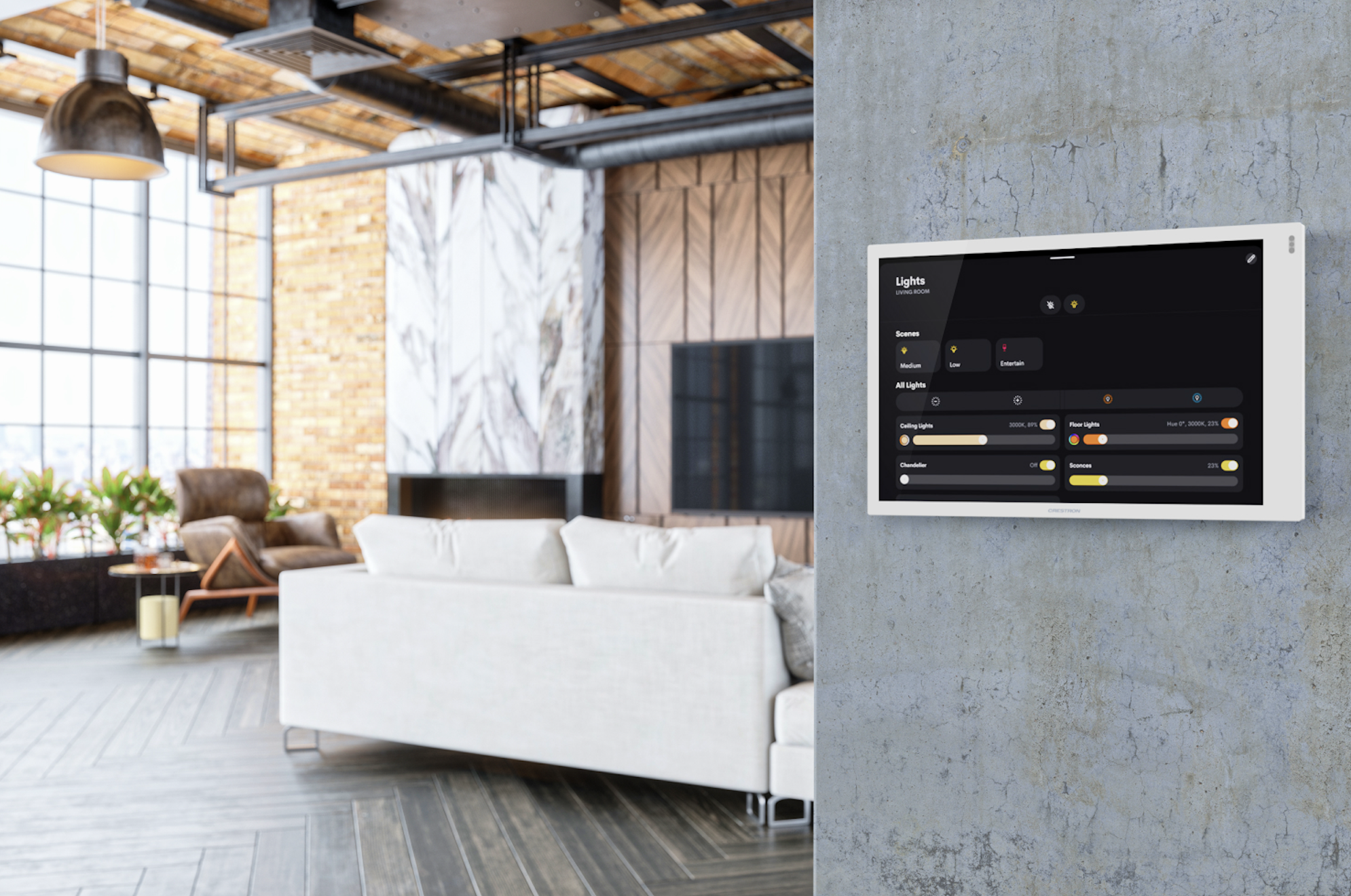 Smart home automation touch panel