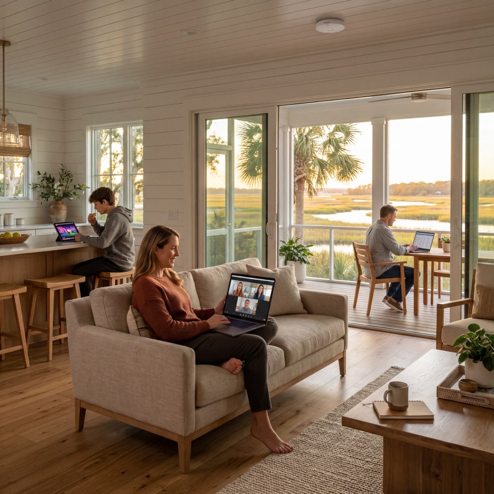 Georgetown SC waterfront smart home project