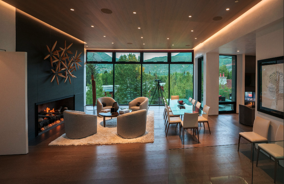 Custom home theater with luxury seating and acoustic treatment