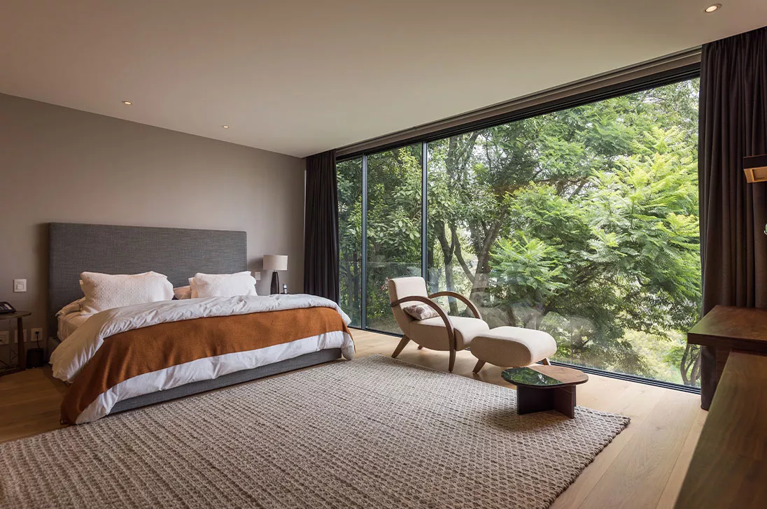 Luxury interior with architectural lighting