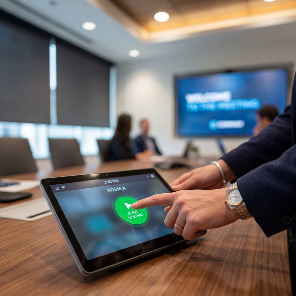 One-touch room control system
