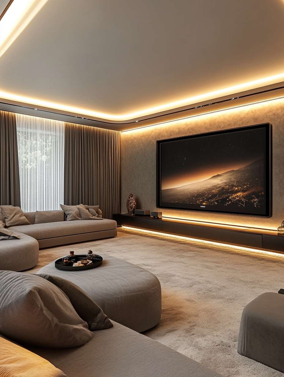 Luxury Home Media Room