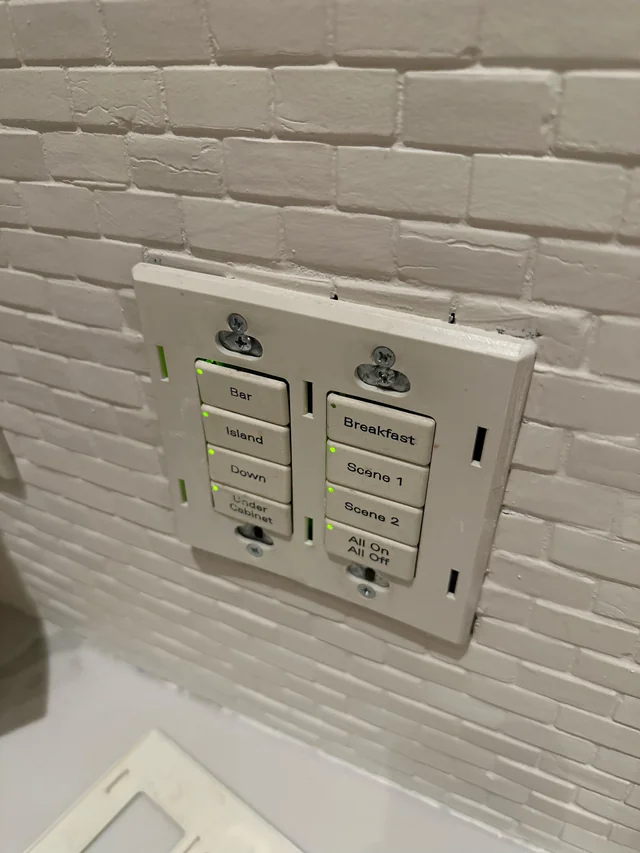 Lighting automation scenes in a luxury home