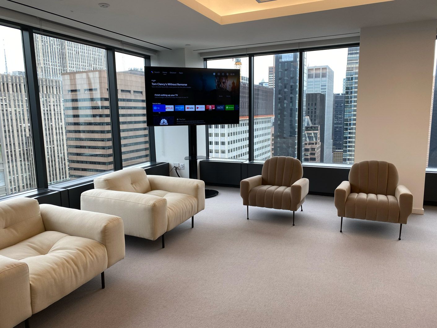 Office media area - conference room AV