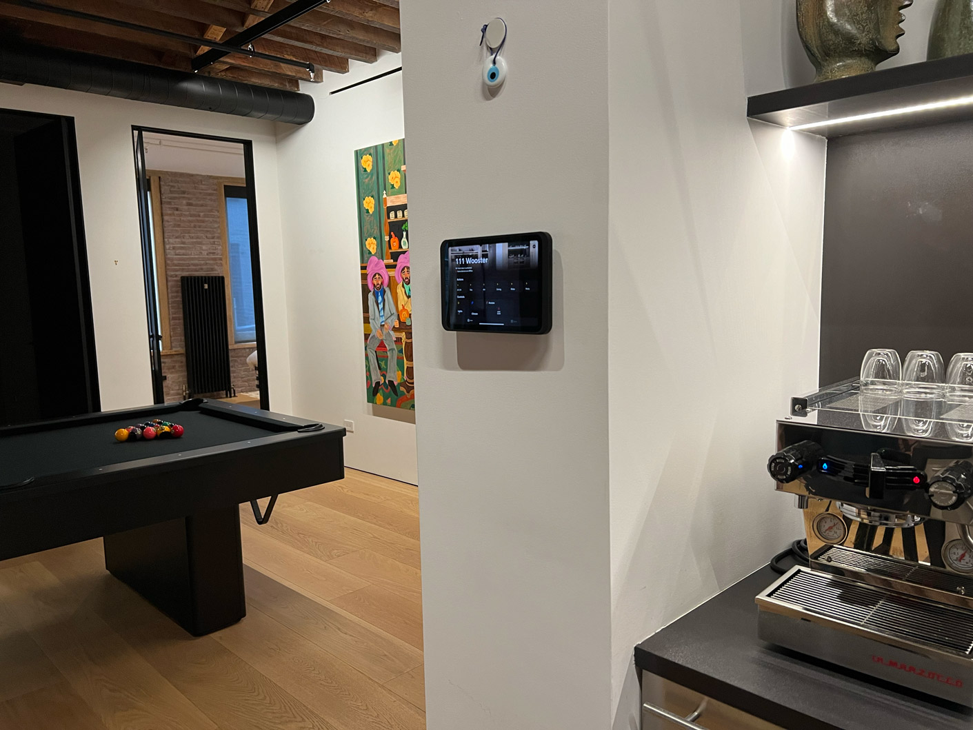 Refined interior with integrated lighting and entertainment, Charlottesville area