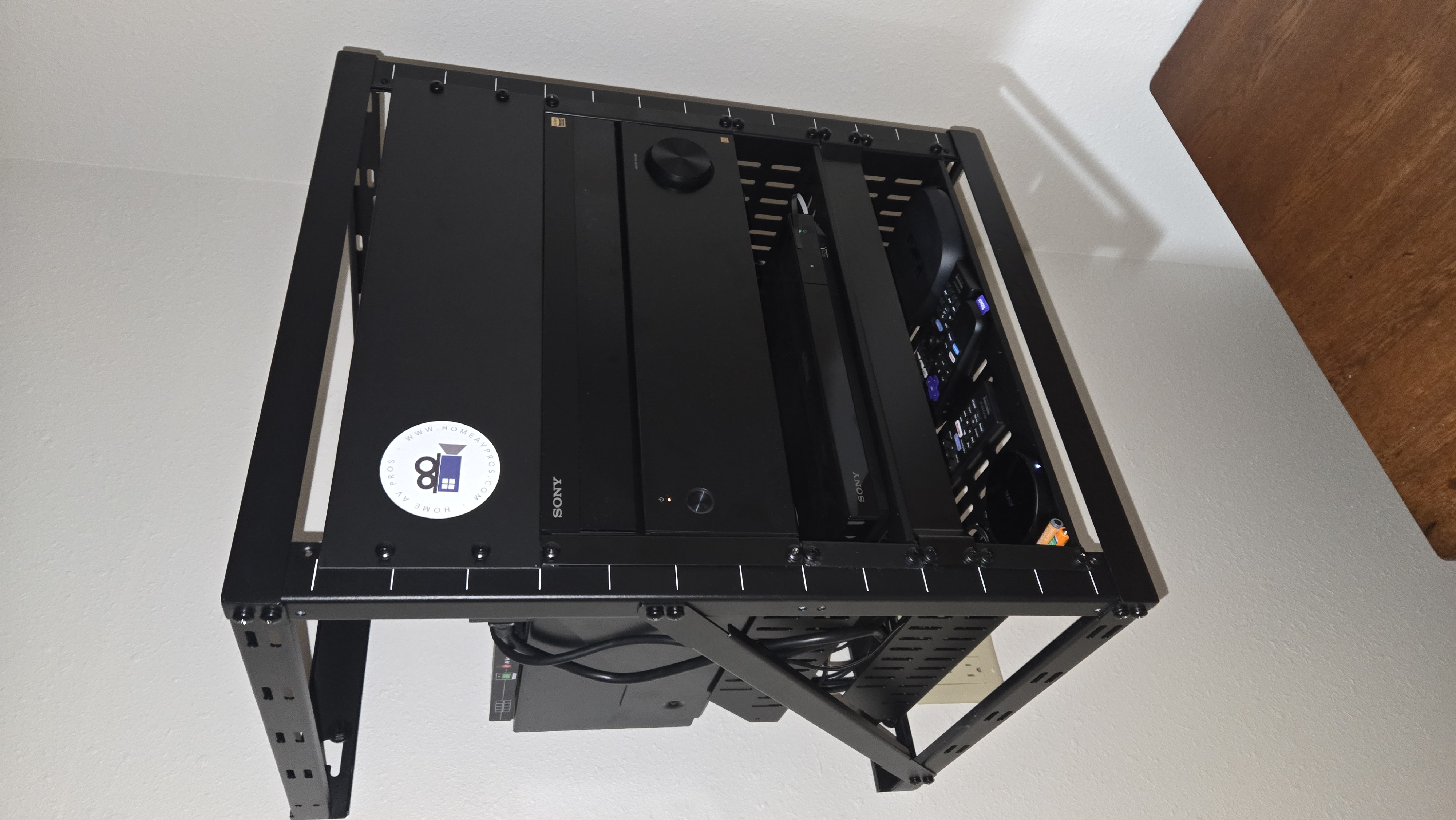 Network rack with structured cabling