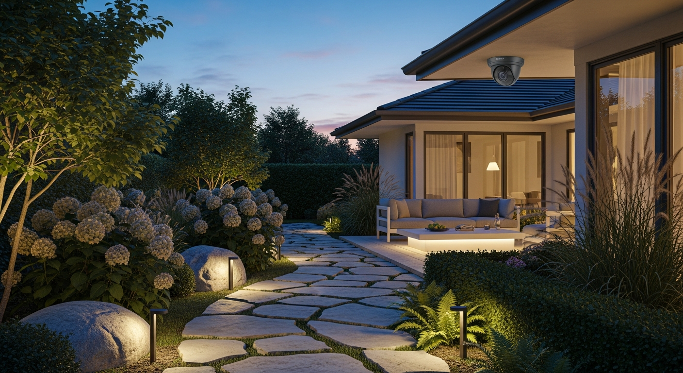 outdoor security cameras, garden security, yard surveillance, discreet outdoor cameras, smart home security, home protection solutions, outdoor camera installation, garden monitoring systems, Golden Entertainment security, AI motion detection cameras