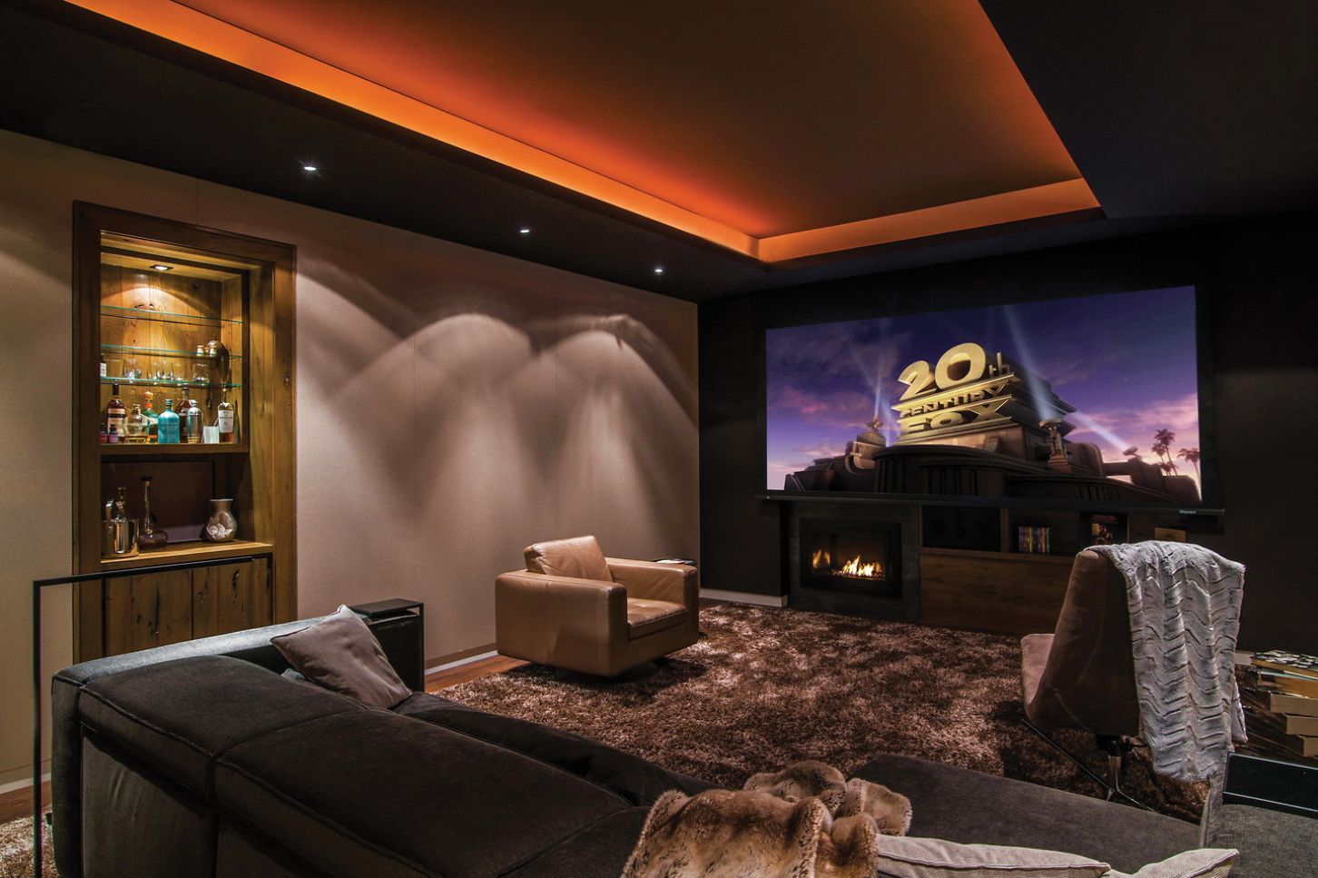 Dedicated home theater with immersive seating