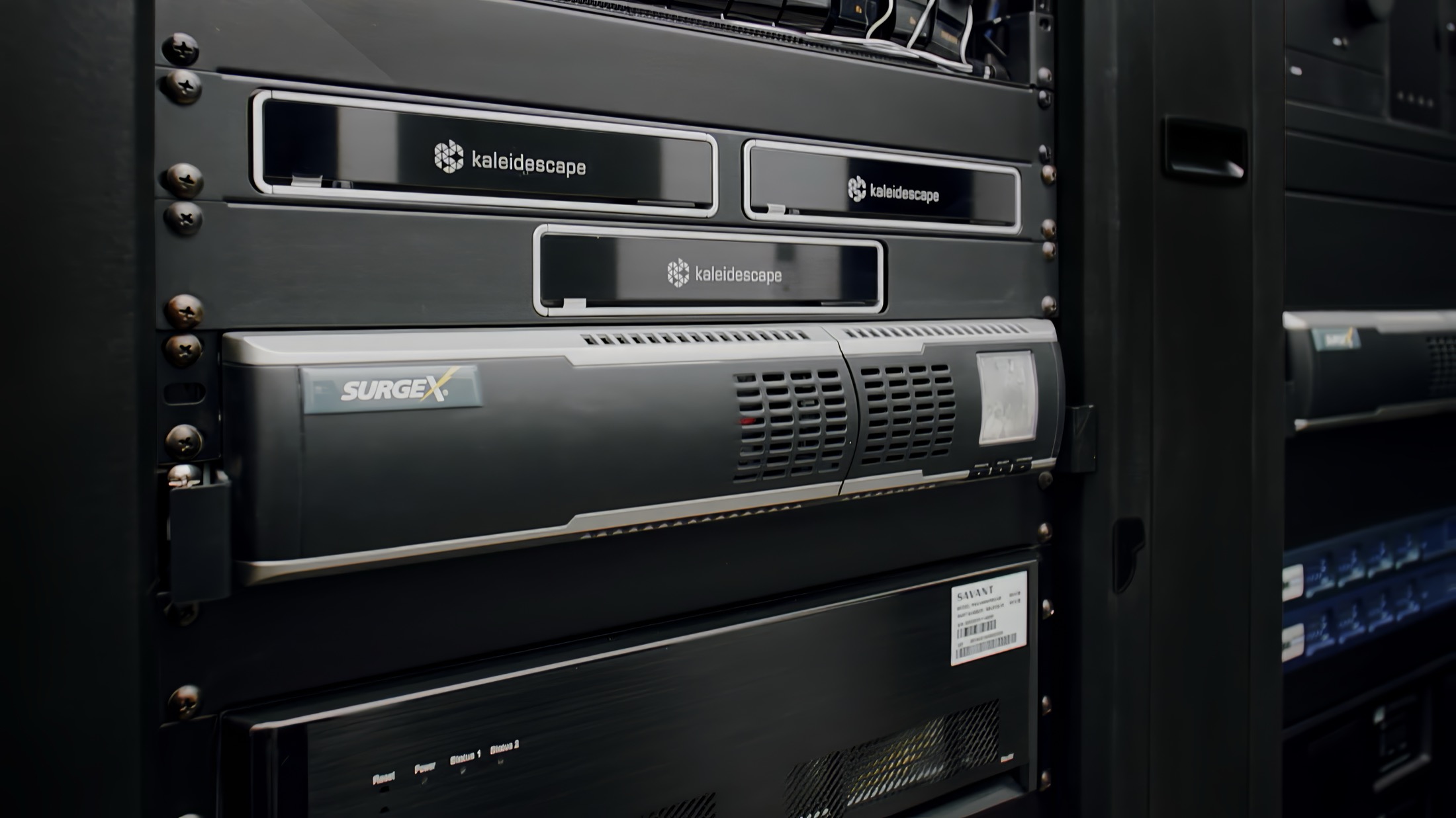 AV equipment rack