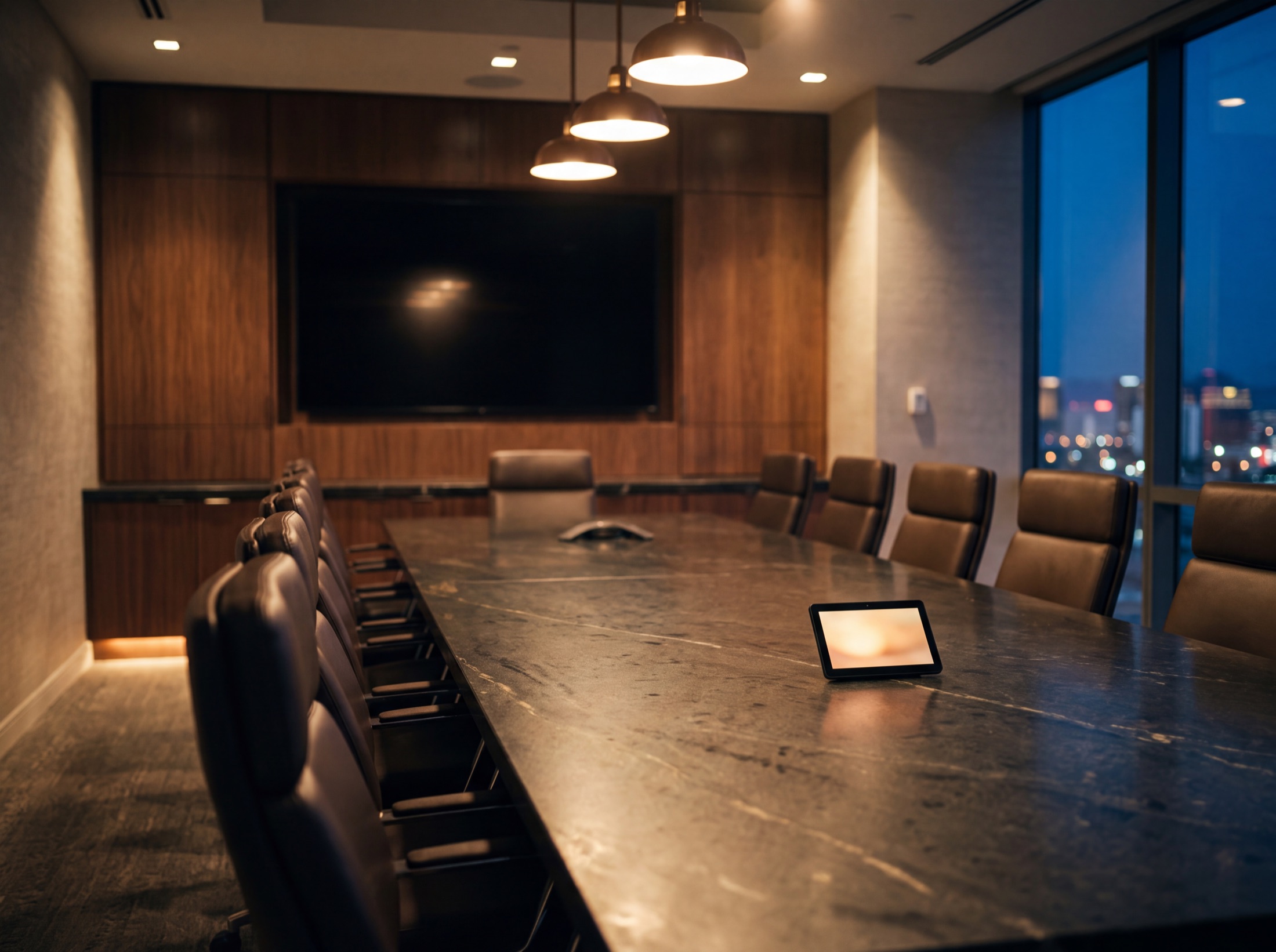 Visualization of the table detail, one flush panel at the head seat